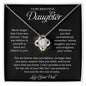 To My Beautiful Daughter Necklace